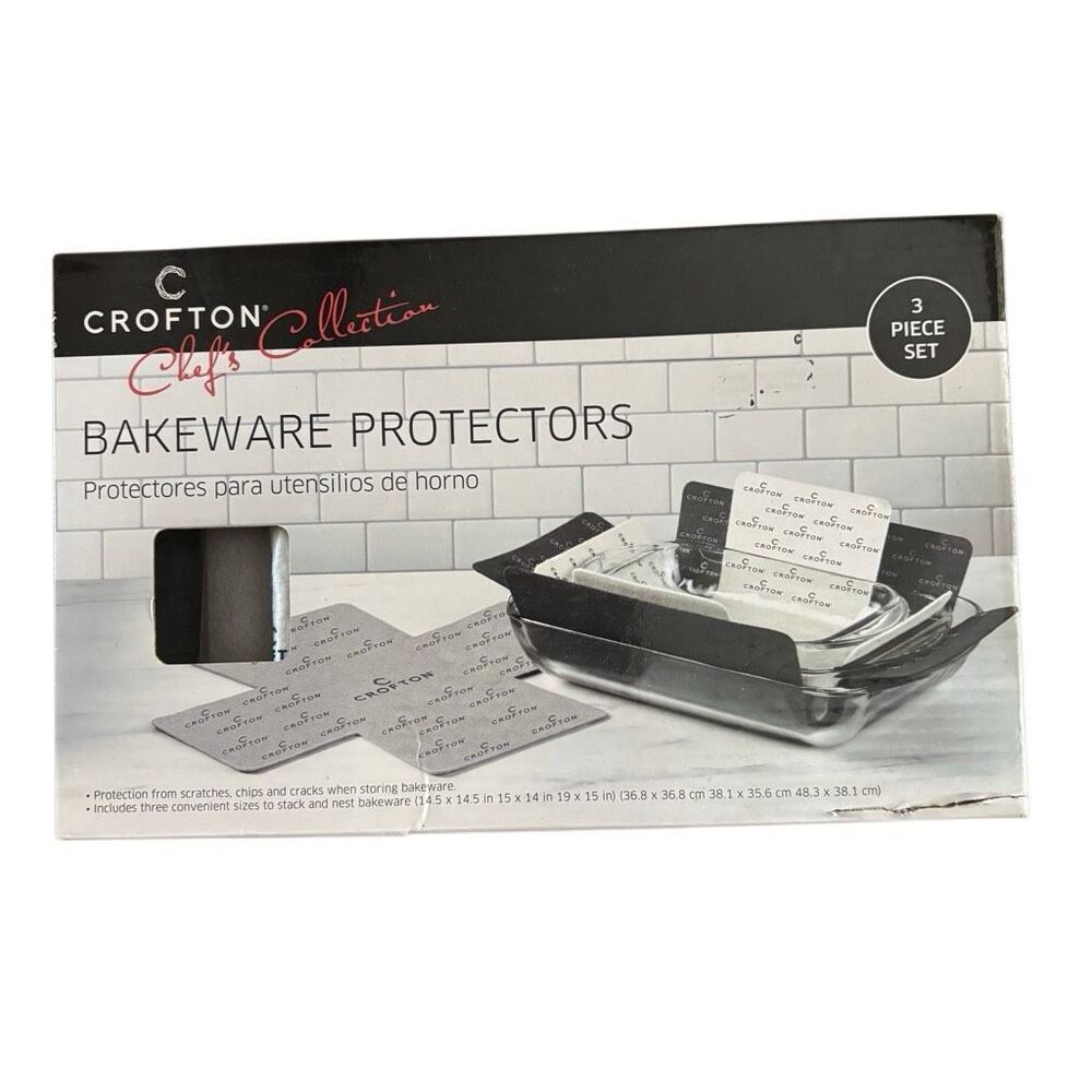 Crofton Chef’s Collection Bakeware Protectors 3 Piece Set *New*